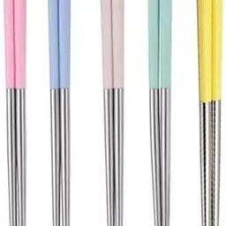 Eating, Training, Decorative, Cooking, Chewing Stainless Steel, Plastic Chinese Chopstick-image-6
