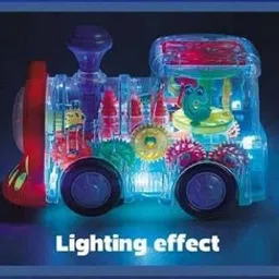 galox Transparent train Musical and 3D Lights Kids Transparent train Toy for Kids Baby Toy image 3