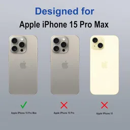 scobilee Back Cover for Apple Iphone 15 PRO MAX Mobile Cover, Shockproof | -scb2912 image 2