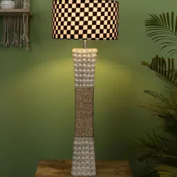 Cream Fabric Shade Table Lamp With White Base By Sapphire image 1