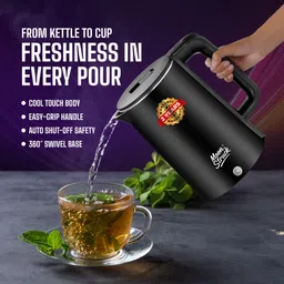 moonstruck Stainless Steel Electric Kettle | Auto Shut-Off, Cool Touch Body, 1500W Electric Kettle image 3