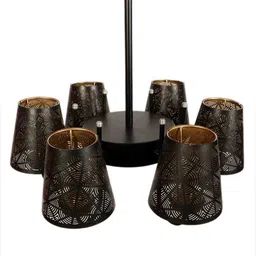 new era Contemporary Black Iron 6 Lights Chandelier image 5