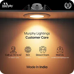 murphy 3W Crown LED Spot Box Down Light (Pack of 2, Warm White) Recessed Ceiling Lamp image 3