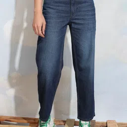 tokyo talkies Women Loose Fit Mid Rise Blue Jeans-picture-10