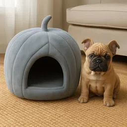 zexsazone Pumpkin Pet House Bed | Soft Plush Cat Cave & Small Dog Bed Shih Tzu & Small Dog S Pet Bed-picture-14