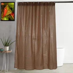 243.84 cm (8 ft) Shower PVC Semi Transparent Curtain Single Curtain-image-41