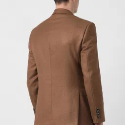 peter england Men Self Design Tuxedo Style Formal Blazer image 1