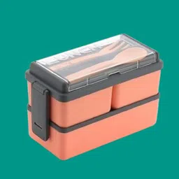 kitcex Double Decker Lunch Box for Office, School & College 3 Containers Lunch Box-picture-27