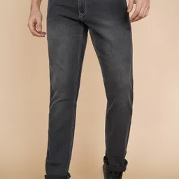 wrogn Men Straight Fit Mid Rise Grey Jeans-picture-21