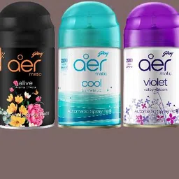 godrej aer Matic Cool Surf Blue | Alive | Violet Valley Bloom Room Freshner Car Freshener Refill-picture-24