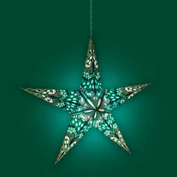 me&you Festive Paper Star Lantern for Christmas, New Year & Diwali Events Hanging Star Pack of 1-picture-27