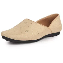 fausto Men Embroidery Sequin Ethnic Slip On Half Cut Juttis and Mojaris for Wedding|Festive Party Slip-On|Traditional Sherwani Shoes image 2