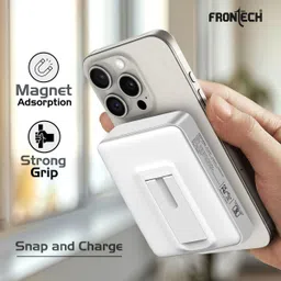 frontech 10000 mAh 22 W Wired & Wireless With MagSafe Slim Pocket Size Power Bank image 4