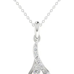 avsar Avsar BIS Hallmark AVP1093WB 14kt Cubic Zirconia White Gold Pendant-image-0