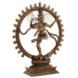 urbancart Lord Shiva Bronze Brown Religious Idol image 3
