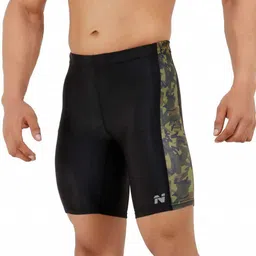 ninq Printed Men Black, Green Tights image 4