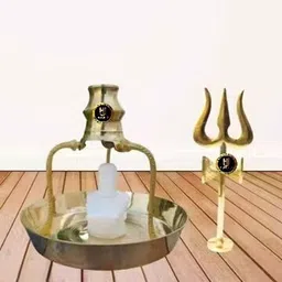 huzur ji TRIPAI SET WITH WHITE SHIVLING Brass-picture-43