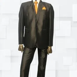 risani Men 3 pieces /1 Coat 1 WaistCoat and 1 Pant/ Complete suits/Available size[38-44] Self Design Suit-picture-23