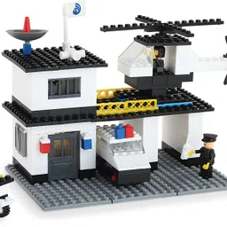 peacock toys & games Peacock Highway Patrol - 260 pieces - Premium Interlocking Blocks image 2