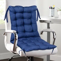 kuber industries Microfibre Solid Chair Pad Pack of 1-picture-19