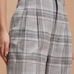 tokyo talkies Women Regular Fit Multicolor Cotton Blend Trousers image 4