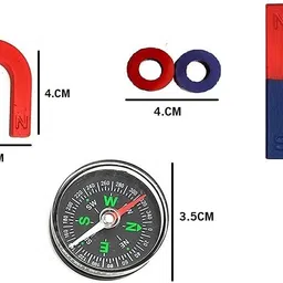 krytone 6 Piece Science Magnet Set Science Experiment tool for Students Multipurpose Office Magnets Pack of 1 image 3