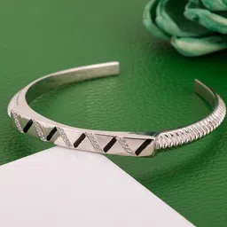 giva Sterling Silver Zircon Rhodium Bracelet-picture-33