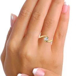 avsar Sharayu 18kt Diamond Yellow Gold ring image 2