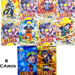 poksi Premium Naruto Pencil Case EVA Hardtop – Includes 8 Collectible Cards & Keychain | Anime School Supplies Art EVA Pencil Box image 5