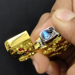 point zero New Zhonergi Gold Lighter Jet Flame Butane Gas Lighter Portable Compact Windproof Cigar Outdoor Pocket Lighter image 5