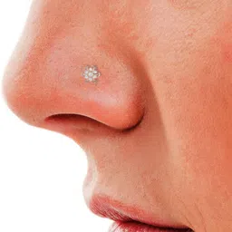 avsar Anura 18kt Diamond Rose Gold Nose Wire image 3