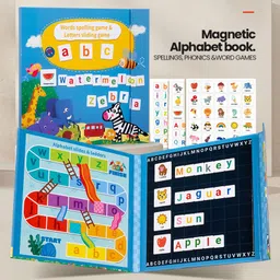 kidster Magnetic Alphabet Learning Book for Kids- Spelling, Phonics, Word Games (3+ Yrs)-picture-12