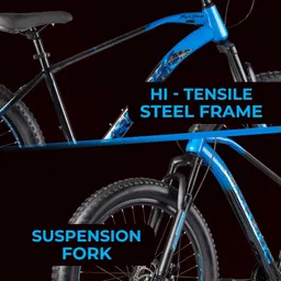 cradiac BLACK NINJA SINGLE | FAT BIKE | DUAL DISC 26 T (inch) Fat Tyre Cycle image 4