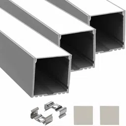 abaj Surface 1 Meter Profile Channels Without LED Straight Linear (25x25mm) 0 W 2.5 cm Tube Light-picture-11
