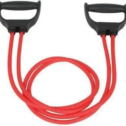 emmkitz Double Resistance Band with High Quality Product Wooden Handle Jumping Skipping Rope Fitness Accessory Kit Kit image 2