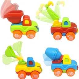 toys n smile Unbreakable Pull Back Friction Construction Vehicle Car Truck Toy for Kids image 2