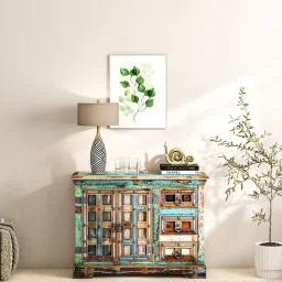 bohemiana from pepperfry Azealia Reclaimed Wood Sideboard In Distress Finish image 1
