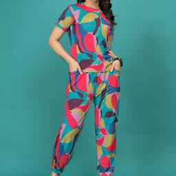 sakarmaa Women Night Suit Set Multicolor Printed-picture-16