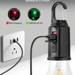 guggu Emergency Light for Camping,Rechargeable LED 5Hour Battery Backup TouchSwitch408 6 hrs Bulb Emergency Light-picture-17