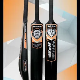 WP Orange Sticker Black Grip Black Plastic Cricket Bat_B85-WP153_PK156 PVC/Plastic Cricket Bat For 9 - 11 Yrs-image-82
