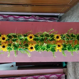 kingstyle impex Artificial Flowers Home Decoration Vine Creepers Plant Wall Hanging Chain 1660I Multicolor Sunflower Artificial Flower image 2
