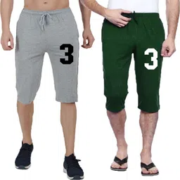 diwazzo Graphic Print Men Three Fourths-picture-17