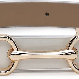 crusset Women Casual White Artificial Leather Reversible Belt-picture-16