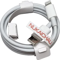 NUKAICHAU Lightning Cable 6.5 A 1.18 m Copper Braiding Type-C to Lightning Cable for iPhones, iPads, Airpods & iPods-picture-34