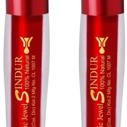 keya seth aromatherapy Aromatic 100% Natural Liquid Sindoor Red with Sponge-Tip- Applicator- Long Lasting Chemical Free & Waterproof with Floral Pigment (5ml X 2) Sindoor-picture-25