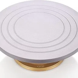 sampurna Cake Decorating and Icing Turntable/Serving Stand, Plastic Cake Server image 2