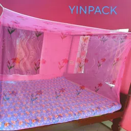 yinenterprises Fibre Adults Washable Print_ mosquito net and super quality mosquito net for me Mosquito Net image 1