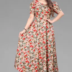 houseofcommon Women Maxi Multicolor Full Length Dress-picture-27
