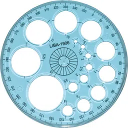 sharvil enterprises 360 Degree Protractor Circle Modern Master Template, Circle Maker (pack of 1) Ruler-picture-45