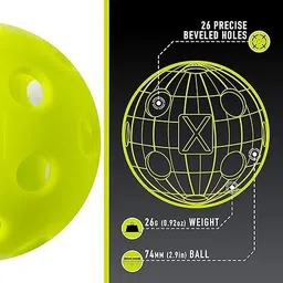vector x Match Ball 26 Holes Indoor Pickleball Ball image 5
